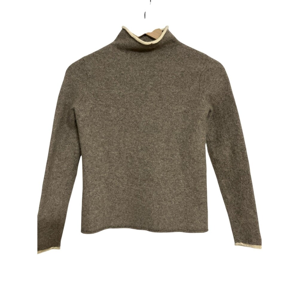 Nicole Miller New York Cashmere Turtleneck Sweater Fall Cozy Pullover Cozy Fall